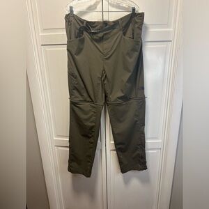 The North Face Straight Paramount 3.0 Convertible Pants Size Mens 40 Color Green